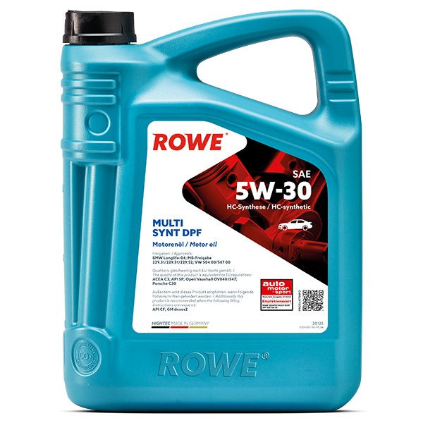 ROWE HIGHTEC 20125 MULTI SYNT DPF SAE 5W-30, Motorolie 5L
