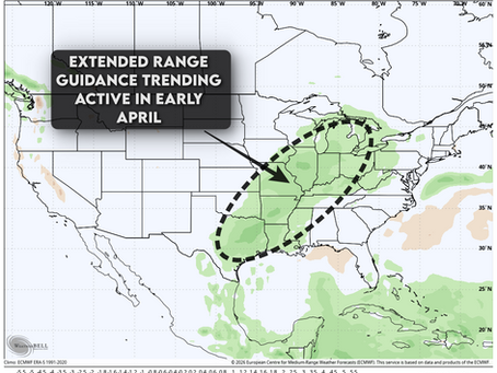 Pattern Quiets Down - Next Run of Severe Storms in Early April?