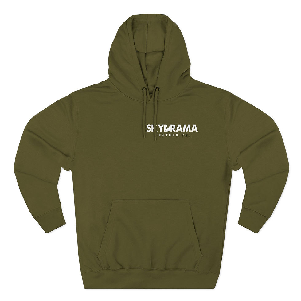 Thumbnail: SKYDRAMA Weather Co. Three-Panel Fleece Hoodie