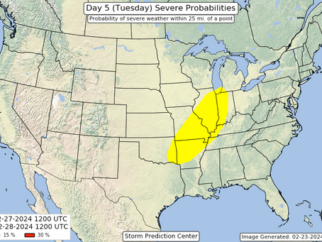 SPC Maintains Severe Risks Feb 27-28