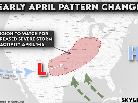 Next Severe Weather Window Emerging for Early April From Texas to the Midwest