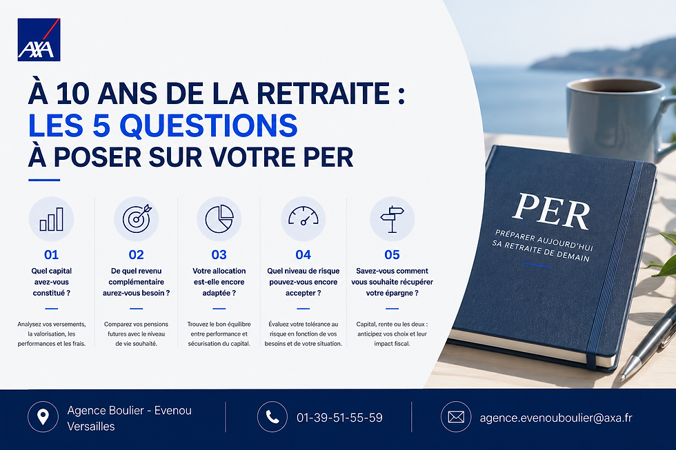 Dix ans avant la retraite, votre PER entre dans une nouvelle phase.
Pendant plusieurs années, l’objectif était probablement d’épargner, de profiter d’un horizon long terme et, selon votre situation, de bénéficier de la déductibilité fiscale de certains versements.