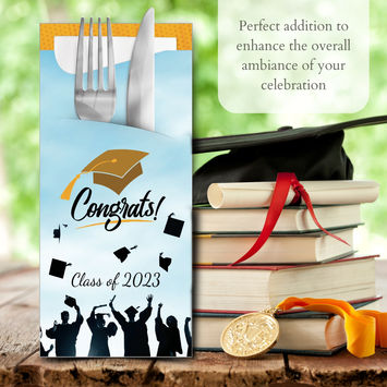 Bespoke Cutlery Pouches with Napkins: A Personalized Touch for Your Graduation Party