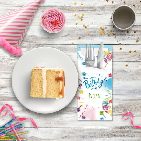 Bespoke Cutlery Pouches with Napkins: A Personalized Touch for Your Birthday Party