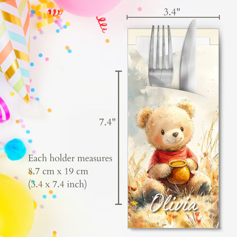 Bespoke Cutlery Pouches with Napkins: A Personalized Touch for Your Baby Shower Party