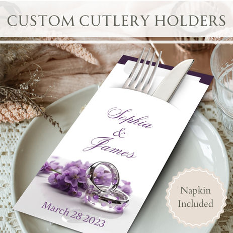 Bespoke Cutlery Pouches with Napkins: A Personalized Touch for Your Wedding Celebration