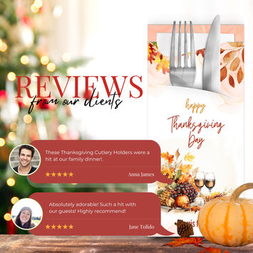 Bespoke Cutlery Pouches with Napkins: A Personalized Touch for Your Thanksgiving Celebration