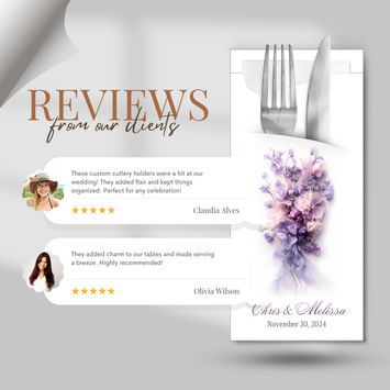 Bespoke Cutlery Pouches with Napkins: A Personalized Touch for Your Wedding Celebration