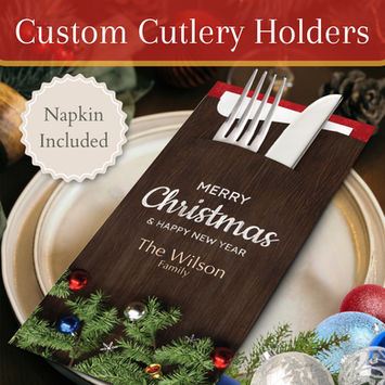Bespoke Cutlery Pouches with Napkins: A Personalized Touch for Your Christmas Celebration