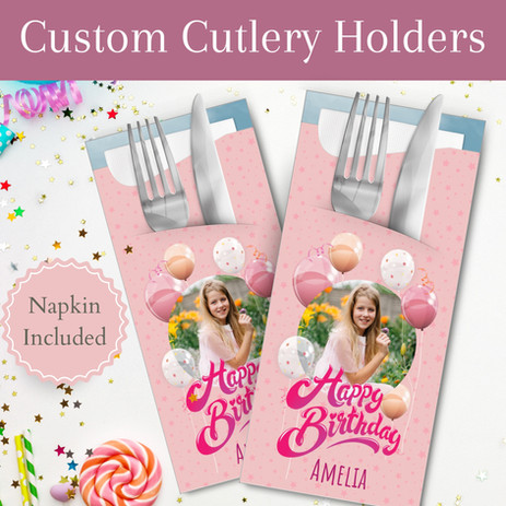 Bespoke Cutlery Pouches with Napkins: A Personalized Touch for Your Birthday Party