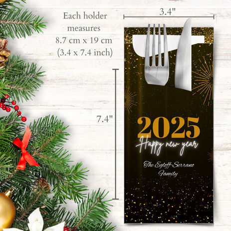 Bespoke Cutlery Pouches with Napkins: A Personalized Touch for Your New Year's Eve Party