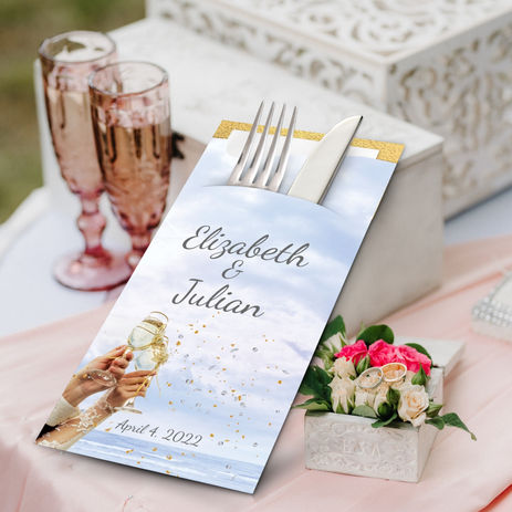 Bespoke Cutlery Pouches with Napkins: A Personalized Touch for Your Wedding Celebration