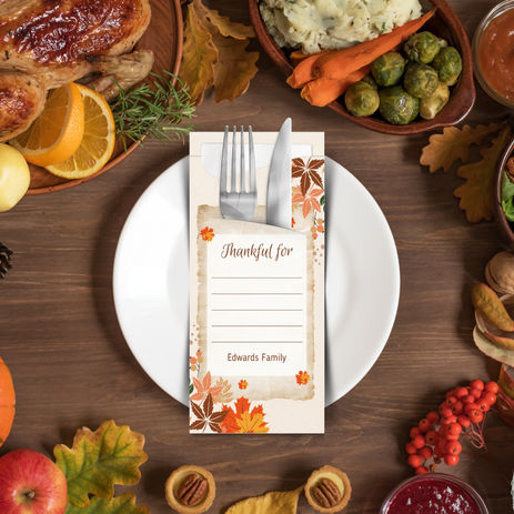 Bespoke Cutlery Pouches with Napkins: A Personalized Touch for Your Thanksgiving Celebration