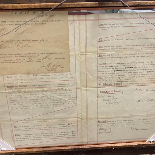 1800's Land Transfer Title (Into Woman's Name)