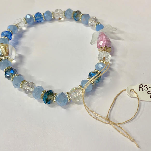 Angel Bracelet - Light Blue / Crystal / Silver