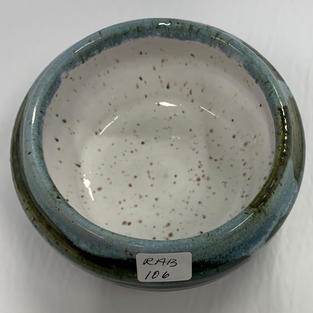 Pottery Bowl #106 - TOP VIEW