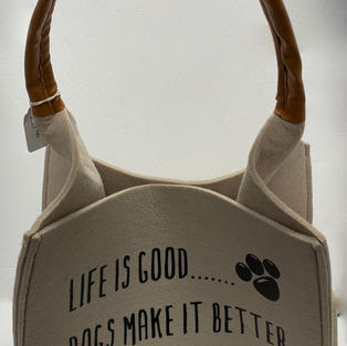 Life is Good Dogs Make It Better - Doggie Tote