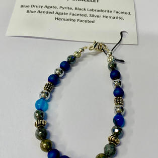 Chakra Bracelet - Blue Agate