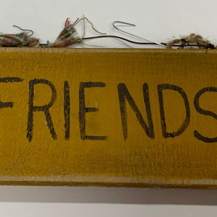 Yellow Friends Sign