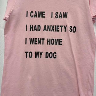 I Came, I Saw, I Had Anxiety So I Went Home To My Dog - Tshirt - Pink M
