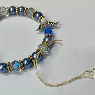 Angel Bracelet - Silver / Blue
