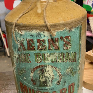 Rustic Mustard Jar