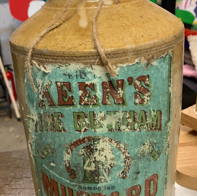 Rustic Mustard Jar