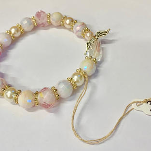 Angel Bracelet - Pink / White / Gold