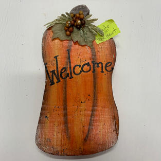 Small Welcome Pumpkin