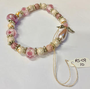 Angel Bracelet - Pink / Mottled Gold / Mottled Pink