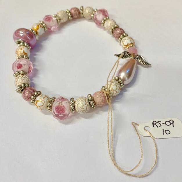 Angel Bracelet - Pink / Mottled Gold / Mottled Pink