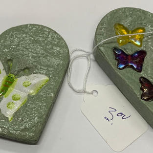 Butterfly Paper Holder - Cement