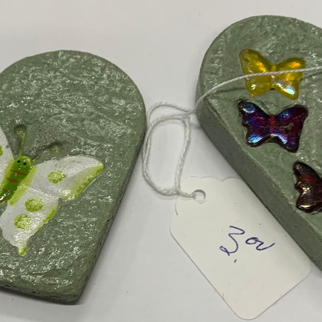 Butterfly Paper Holder - Cement