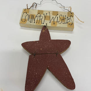 Country Wishes Red Star Sign