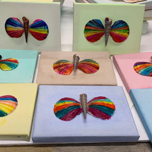 Shell Butterflies (5" x 7")