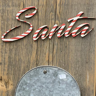Santa List with Bucket - 12x30