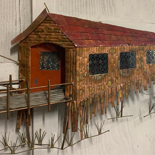 Copper Covered Bridge Wall Art