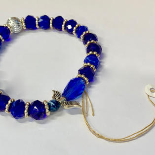 Angel Bracelet - Dark Blue / Crystal