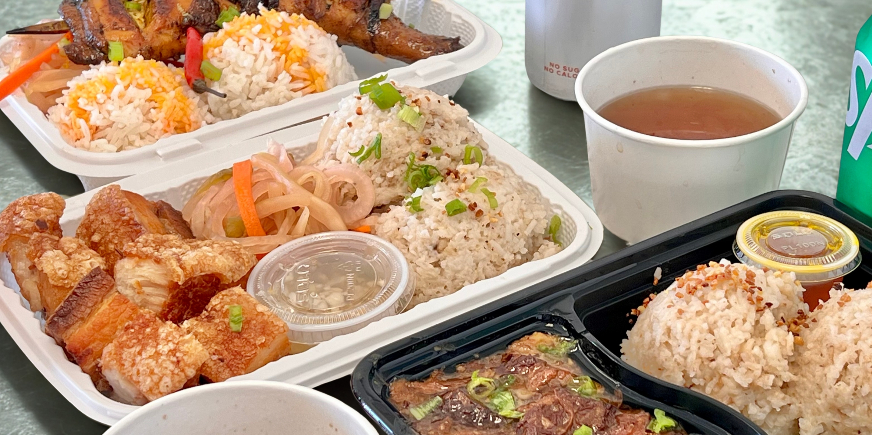 Arranged Food and Objects