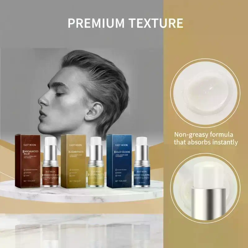 Thumbnail: Mens Pheromone Solid Cologne  Scent Deodorant Portable Balm Long Lasting Fragran