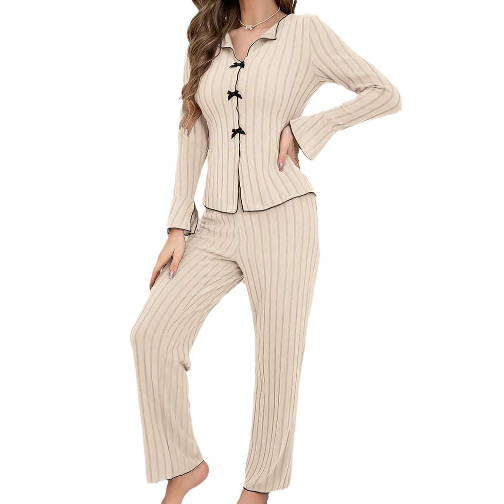 Miniatura: Sleepwear Women Pajama Set Woman Women's Home Clothes Trousers Sets Women's Paja