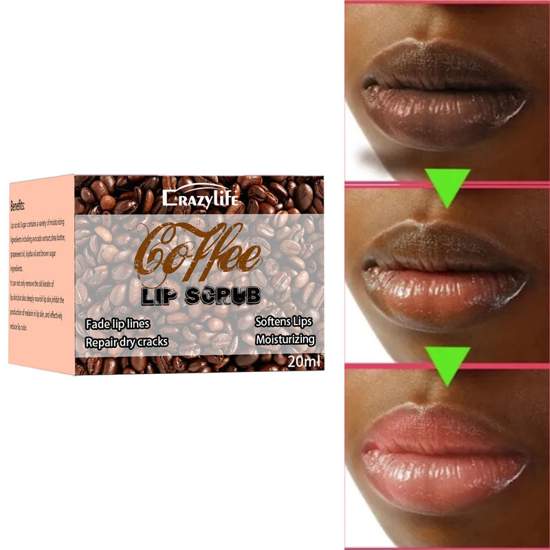 Thumbnail: Crazylife Coffee Lip Scrub for Moisturizing Care