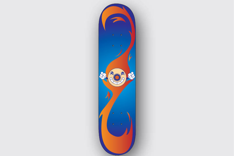 Hruby.Skate Deck Mockup