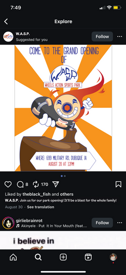 Hruby. WASP insta Post