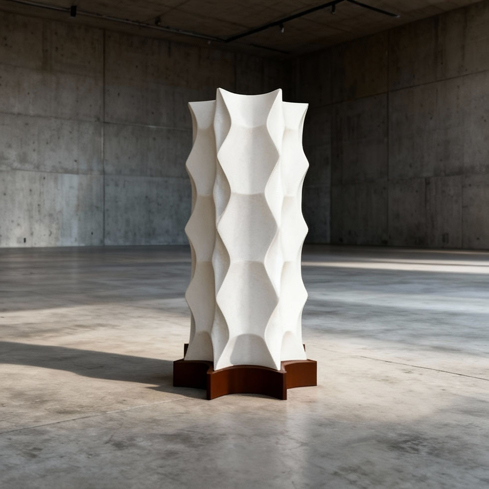 Thumbnail: Biomorph Sculptural Lamp 001 - Minimalistička 3D print  lampa 
