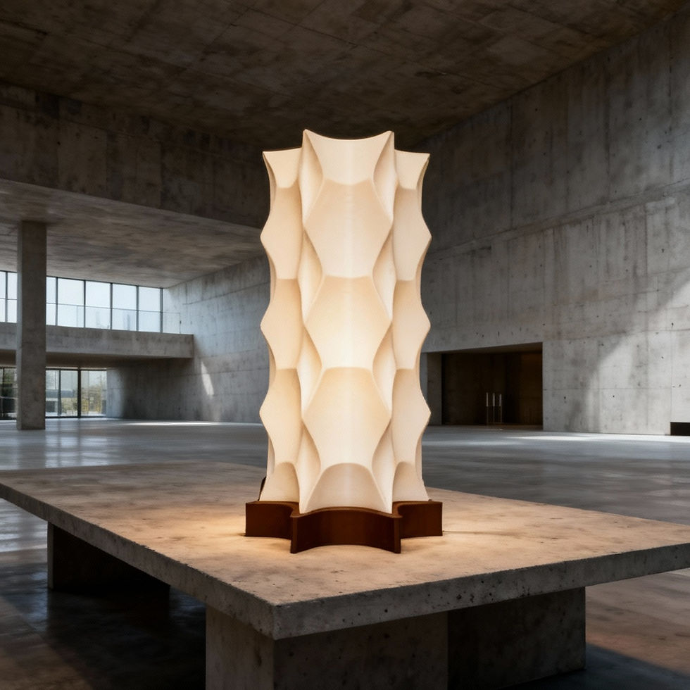 Thumbnail: Biomorph Sculptural Lamp 001 - Minimalistička 3D print  lampa 
