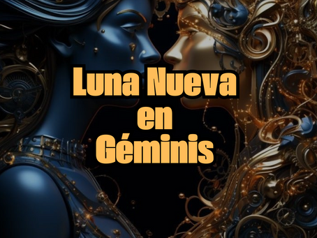 Luna nueva en el grado 16 de Géminis