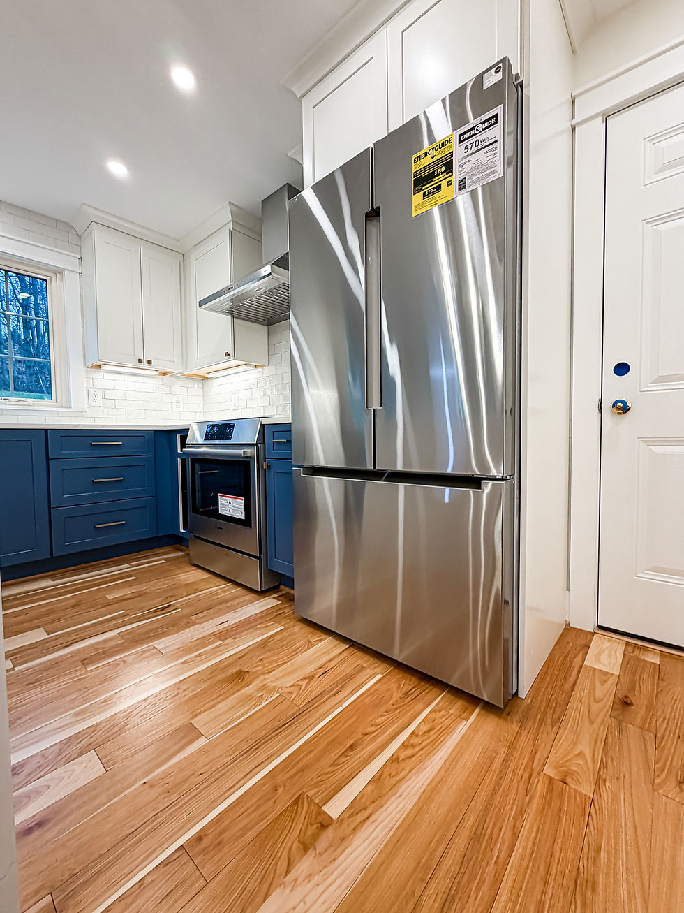 kitchen renovation, shaker style cabinets, stainless steel appliances