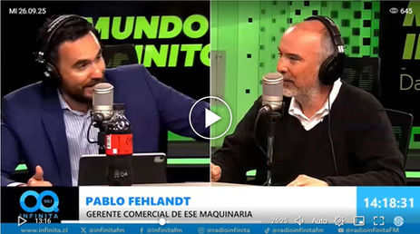 ESE Maquinarias, BESS, Baterías minería, logística eléctrica, transición energética minería, equipos de alto tonelaje eléctricos, Pablo Fehlandt.