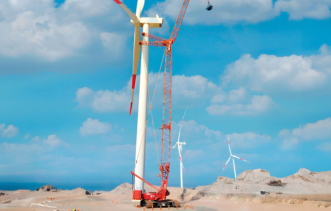 Grúa móvil en proyecto Punta Lomita Perú